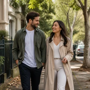 Couple having a calm and honest conversation together