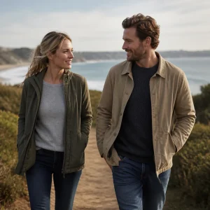 Adults having a warm, respectful relationship conversation