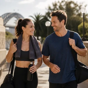 Attractive single person in a warm modern dating lifestyle scene