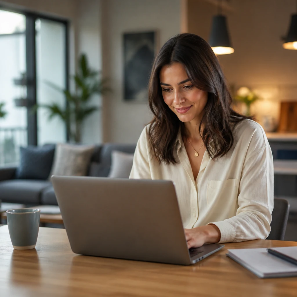 Confident single person preparing for a modern date