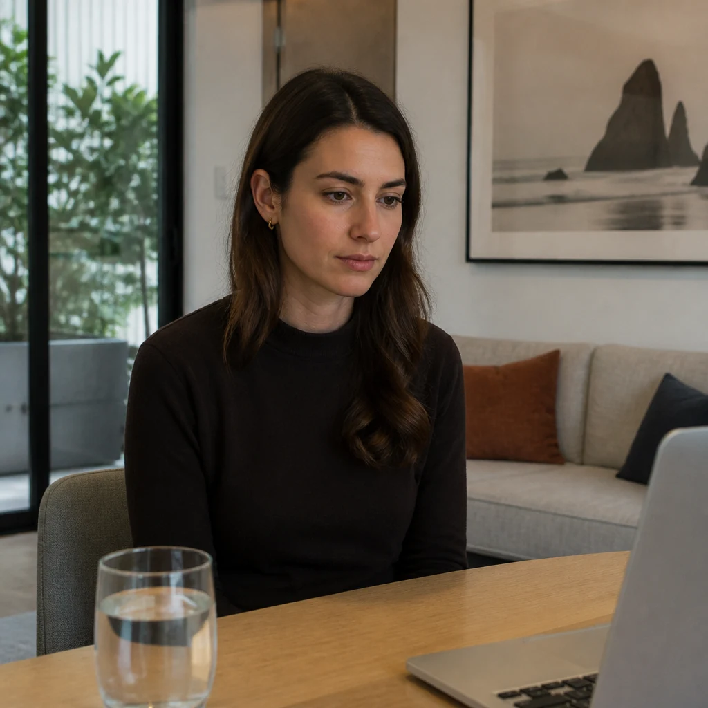 Person reviewing private matchmaking costs for serious singles in Sydney
