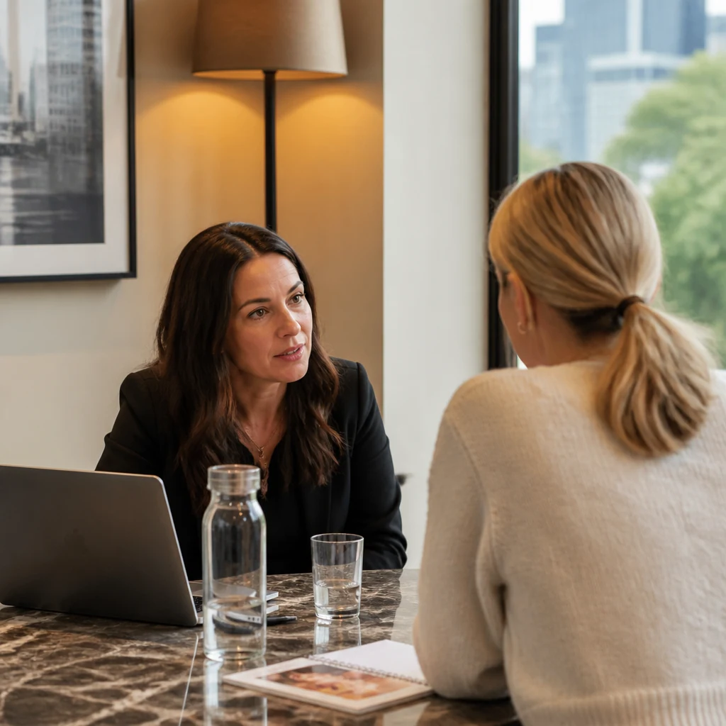 Client discussing how to choose a professional matchmaker in Melbourne