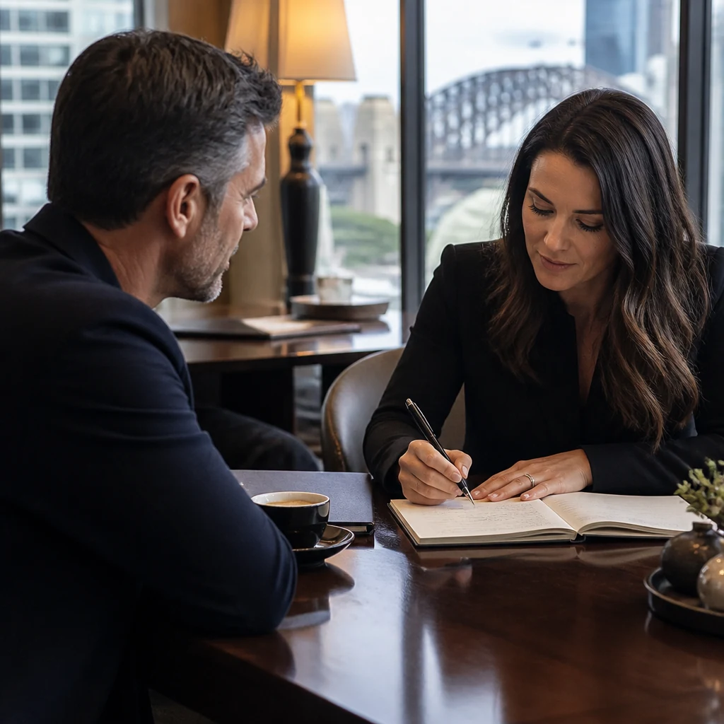 Client choosing a private introduction agency in Sydney