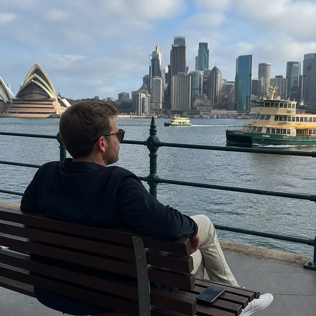 Man taking a break from dating apps in Sydney